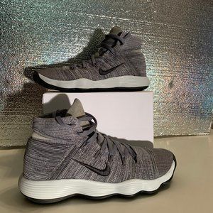 Nike Hyperdunk 2017 Flyknit Grey/White - Size 11.5